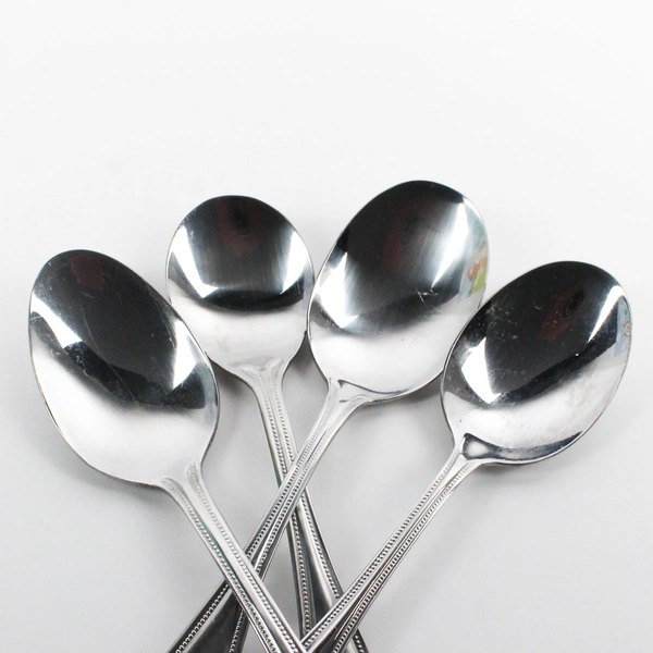 Lot Of 6 International Silver American Bead (Stainless) Flatware Assorted Spoons