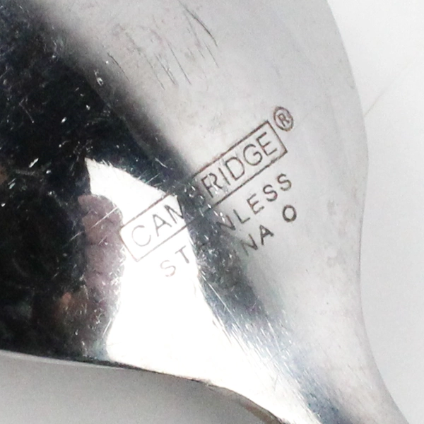 Lot Of 5 Cambridge Silver Parallel (Stainless) Flatware Teaspoons