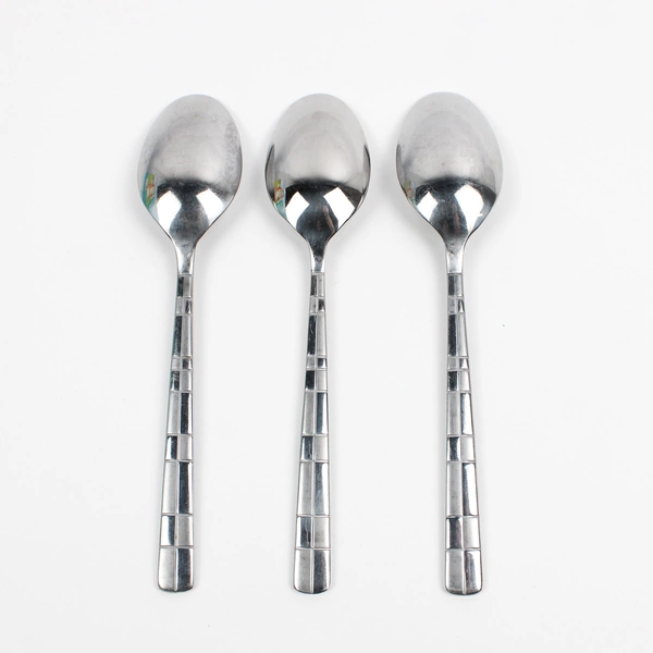 Lot Of 3 Cambridge Silver Parallel (Stainless) Flatware Serving Spoons