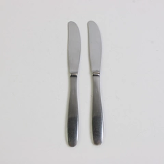 Set of 2 Gense Ellips Stainless Steel Solid Dinner 8" Knives