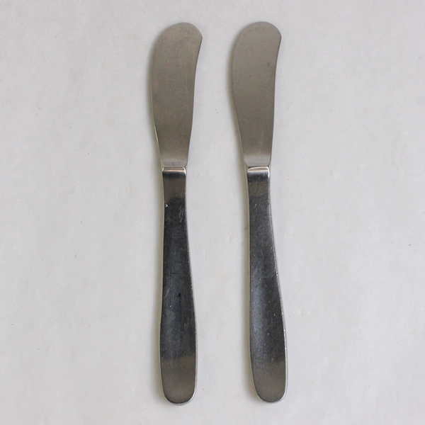 Set of 2 Gense Ellips Stainless Steel Butter Spreaders 6.5"