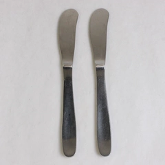 Set of 2 Gense Ellips Stainless Steel Butter Spreaders 6.5"