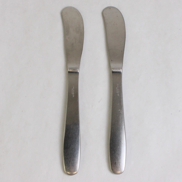 Set of 2 Gense Ellips Stainless Steel Butter Spreaders 6.5"