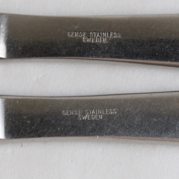 Set of 2 Gense Ellips Stainless Steel Butter Spreaders 6.5"