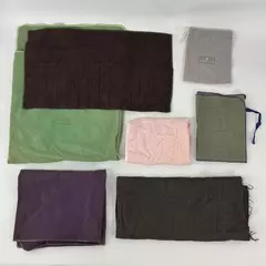 Lot Of 7 Tarnish Resistant Bags With Pockets For Flatware Or Silver