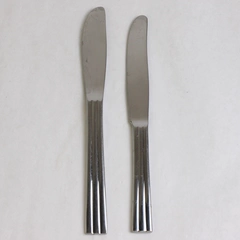 Set of 2 Gense Thebe Stainless Steel Dinner Knife and Desert Knife 7.5"