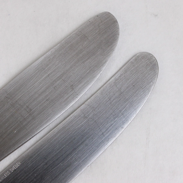 Set of 2 Gense Thebe Stainless Steel Dinner Knife and Desert Knife 7.5"