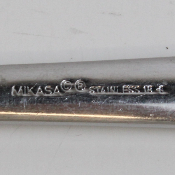 Set of 4 Mikasa Verona Stainless Steel Soup Spoons