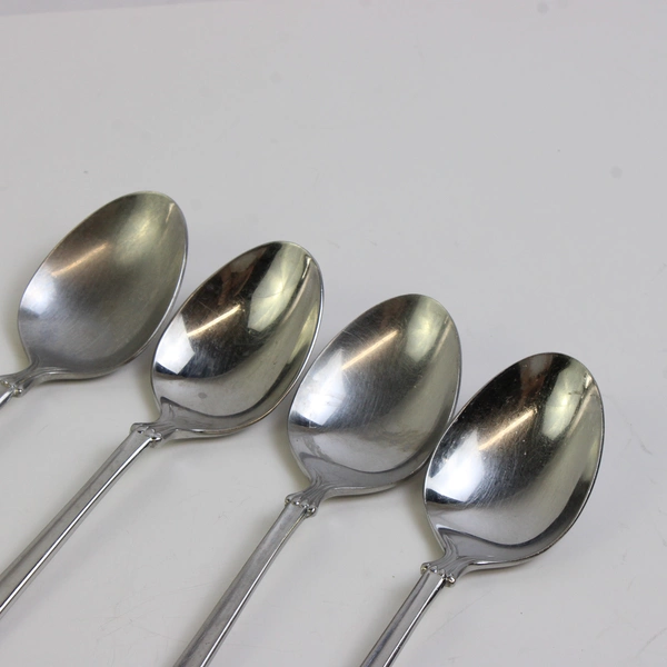 Set of 4 Mikasa Verona Stainless Steel Soup Spoons