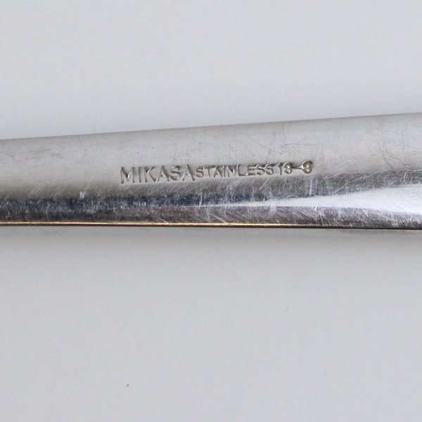 Set of 5 Mikasa Verona Stainless Steel 7.5" Soup Spoons