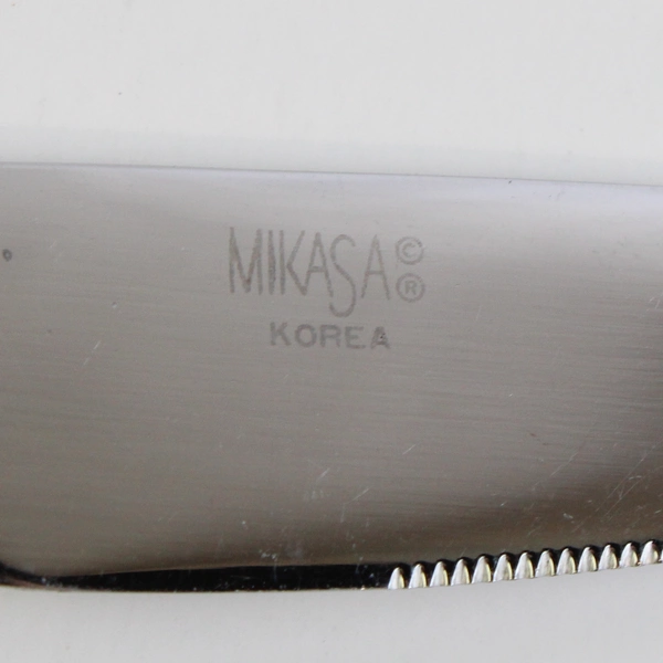 Set of 3 Mikasa Verona Stainless Steel Solid Dinner Knives