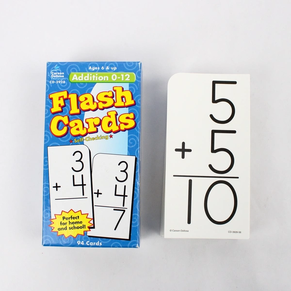 Lot of 4 Addition and Subtraction 0-12 Complete Card Decks