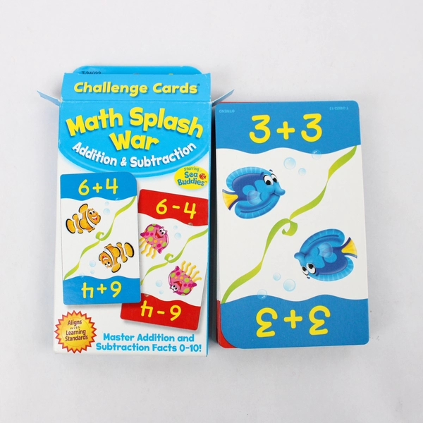 Lot of 4 Addition and Subtraction 0-12 Complete Card Decks
