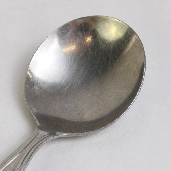 Lot Of 4 International Silver Futura (Stainless) Flatware Round Soup Spoons