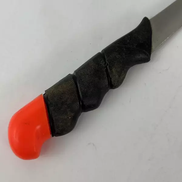 High Carbon Steel Fishing Filet Knife Black Handle With Orange Tip