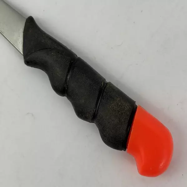 High Carbon Steel Fishing Filet Knife Black Handle With Orange Tip