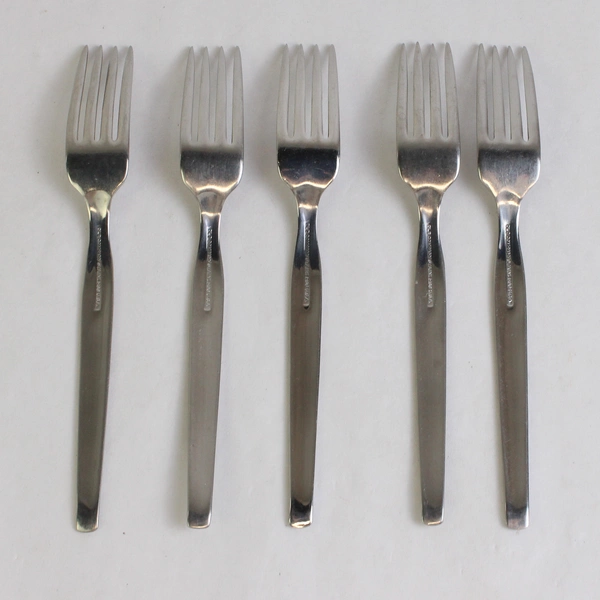 Lot Of 5 International Silver Futura (Stainless) Flatware Youth Forks