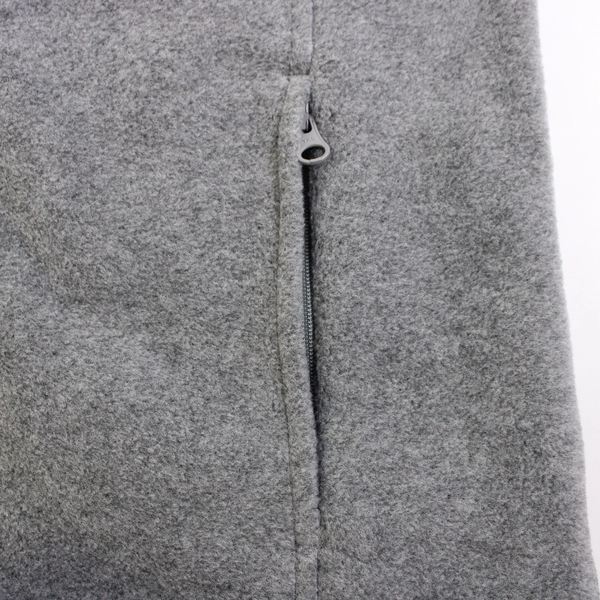 Natural Reflections Heather Gray Fleece Zip Up Vest Women's Size Medium