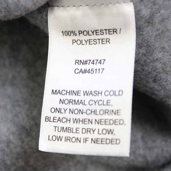 Natural Reflections Heather Gray Fleece Zip Up Vest Women's Size Medium