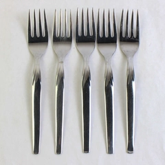 Lot Of 5 International Silver Futura (Stainless) Flatware 7" Salad Forks