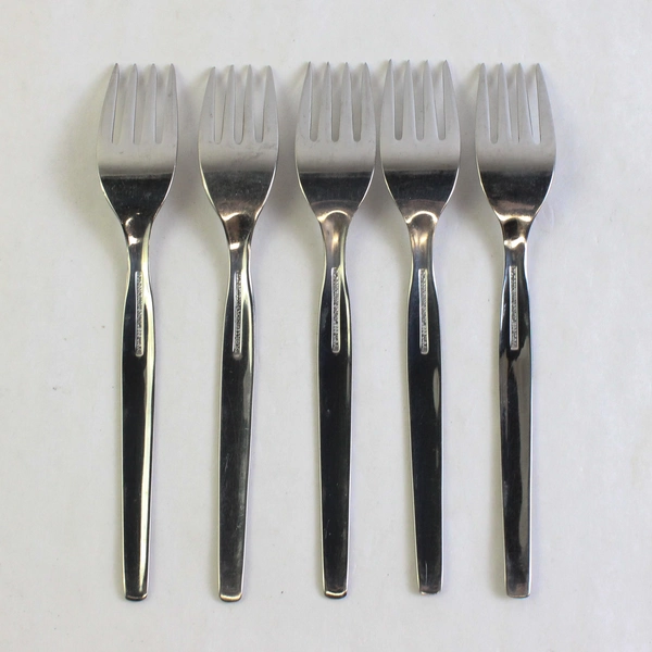 Lot Of 5 International Silver Futura (Stainless) Flatware 7" Salad Forks