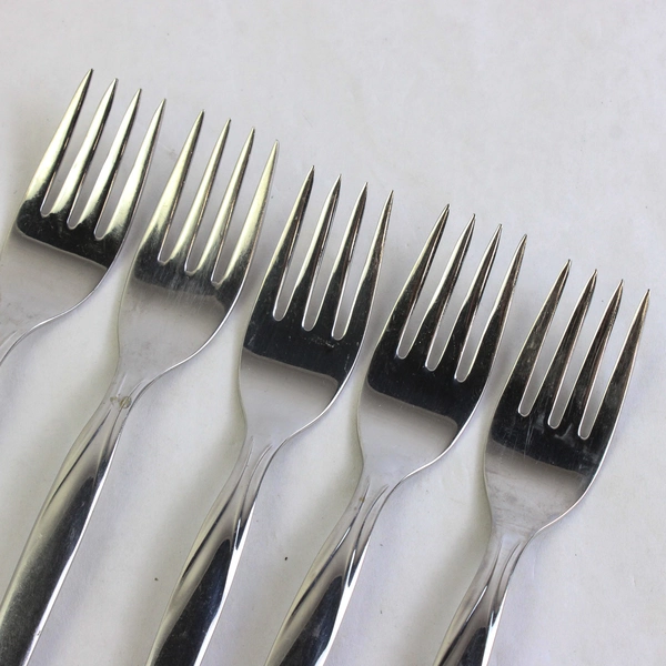 Lot Of 5 International Silver Futura (Stainless) Flatware 7" Salad Forks