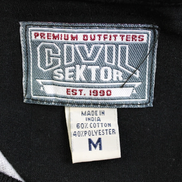 Premium Outfitters Civil Sektor Black Gray Camo Colorblock Hoodie Boys' Medium