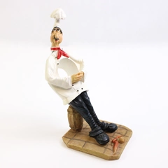 Unbranded Resin Countertop Chef Wine Bottle Holder 8.5" Tall