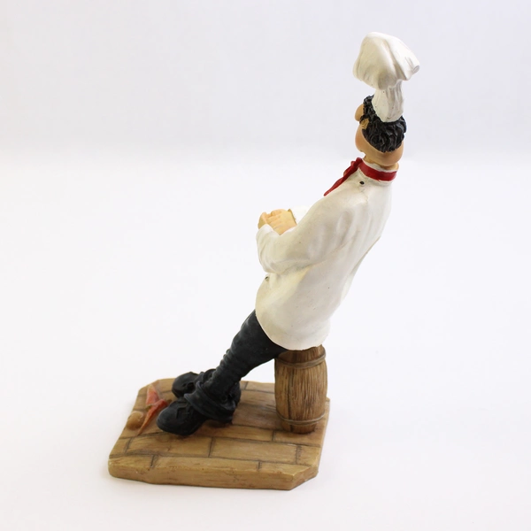 Unbranded Resin Countertop Chef Wine Bottle Holder 8.5" Tall