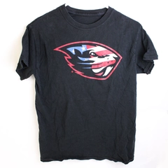 OSU Beavers American Flag Black Graphic T-Shirt Adult Small