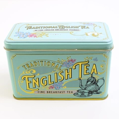 New English Teas 40 English Breakfast Teabags Vintage Victorian Tea Tin