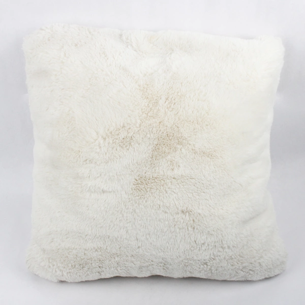 Fluffy Soft White Throw Pillow 18x18 in. Unbranded
