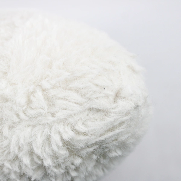 Fluffy Soft White Throw Pillow 18x18 in. Unbranded