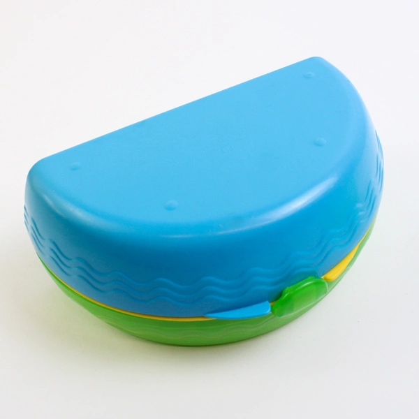 Lot of 3 Gerber and Munchkin Plastic Green & Blue Food Snack Containers