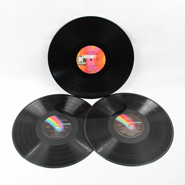 Lot of 3 Roger Williams Vinyl Records Golden Hits Evergreen Happy Heart