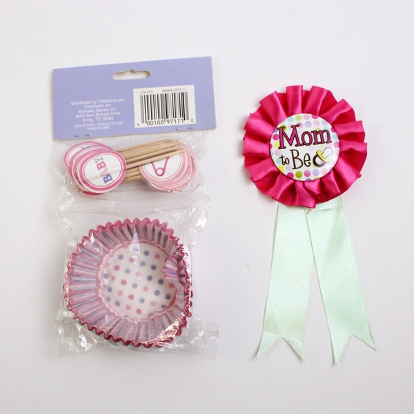 Large Lot of Baby Shower Party Supplies Invitations Bag Fillies Decorations