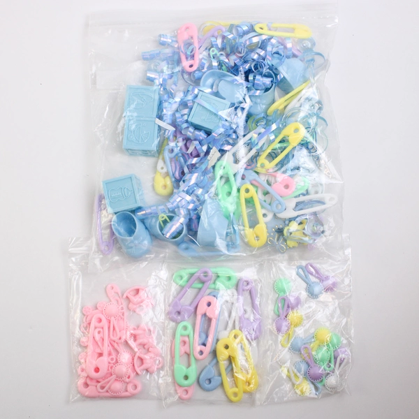 Large Lot of Baby Shower Party Supplies Invitations Bag Fillies Decorations