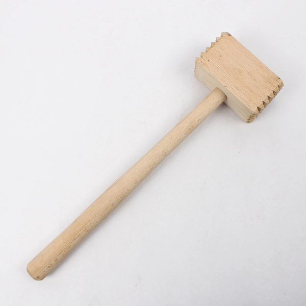 12" Meat Tenderizer Hammer Mallet Wood Double Sided Kitchen Chef Gadget