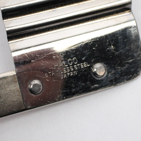 Halco Crinkle Cutter Chopper Stainless Steel Japan Vintage Utensil Wood Handle