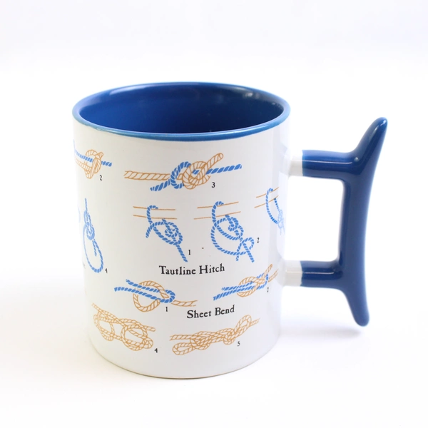 2015 Unemployed Philosophers Guild Sailing How To Tie Knots Nautical Coffee Mug