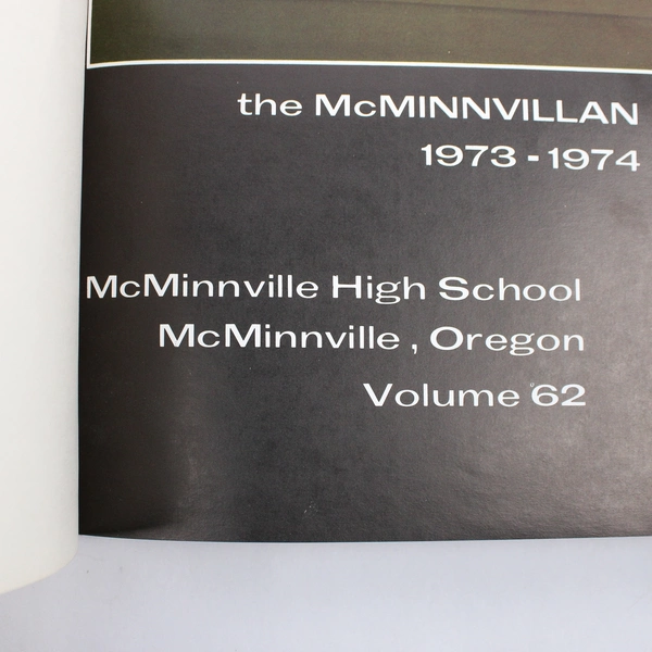 Class of 1974 McMinnville High School McMinnvillian Yearbook