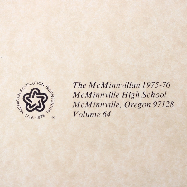 McMinnville High School McMinnvillian Class of 1976 Yearbook Oregon Collectible
