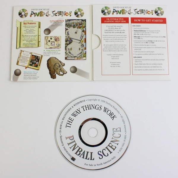 David Macaulay The Way Things Work Pinball Science CD ROM Build Science Games