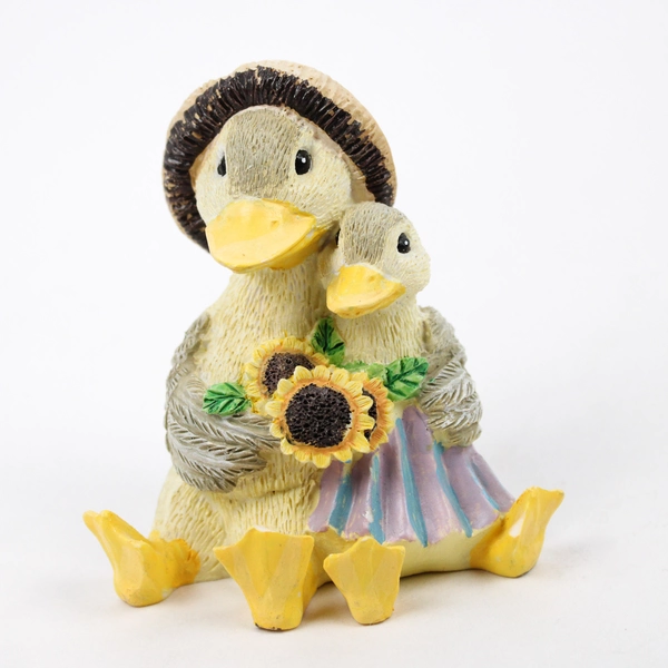 Lot of 3 Resin Easter Figurines Rabbits and Ducks