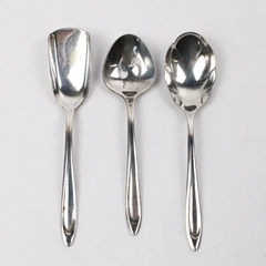 Vtg Meriden Silver Company First Lady Silver Plate Spoons Sugar Bon Bon And Jam