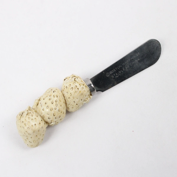  Lot of 3 Boston Warehouse Cheese Knife/Spreaders Fruit Pattern