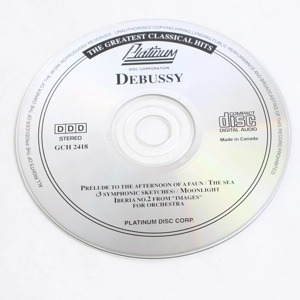 The Greatest Classical Hits Claude Debussy DDD Digital Recording CD