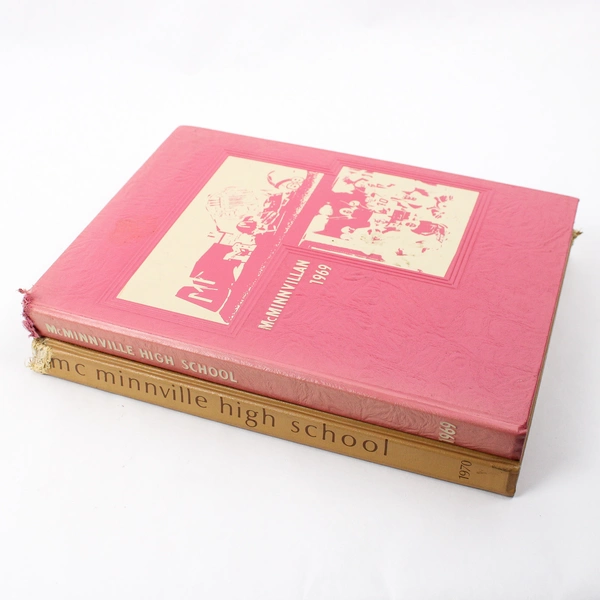Lot of 2 McMinnvillan High School Yearbooks 1969 and 1970 McMinnville Oregon
