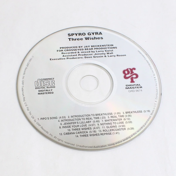 Spyro Gyra Three Wishes 1992 GRP Records