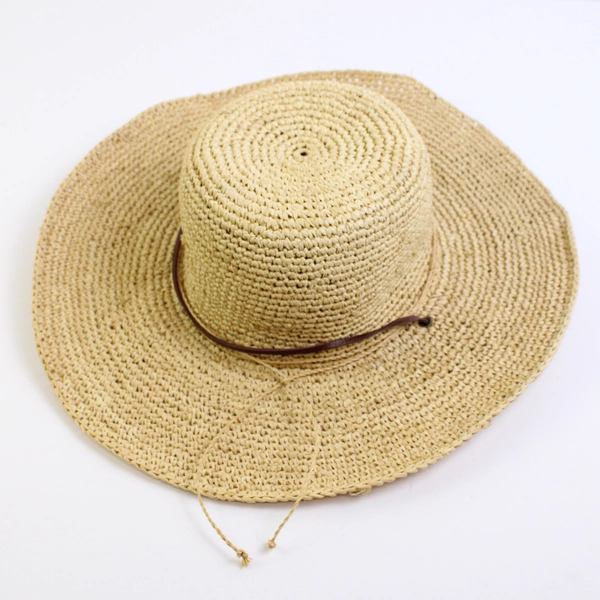 The Scala Collection Woven Faffia Sun Hat 4" Wide Brim One Size